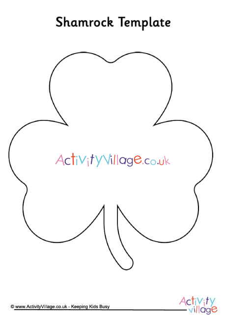 Shamrock Template 1 image about Printable Shamrock Template referred to as Shamrock Template 1